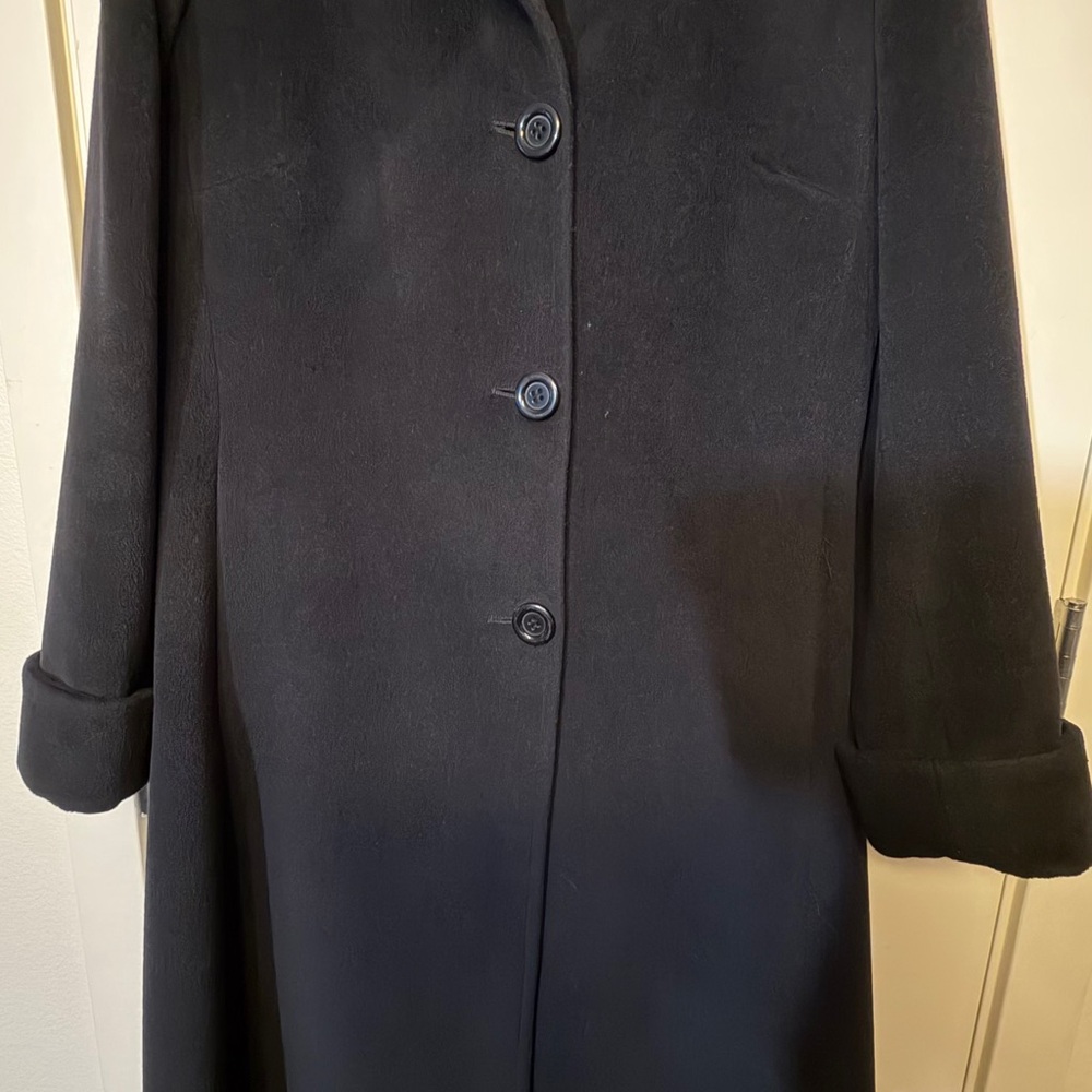 Jones New York Elegant Black Trench Coat - Picture 8 of 8